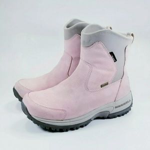 MERRELL Tundra Pink Suede Polartec Waterproof Boot